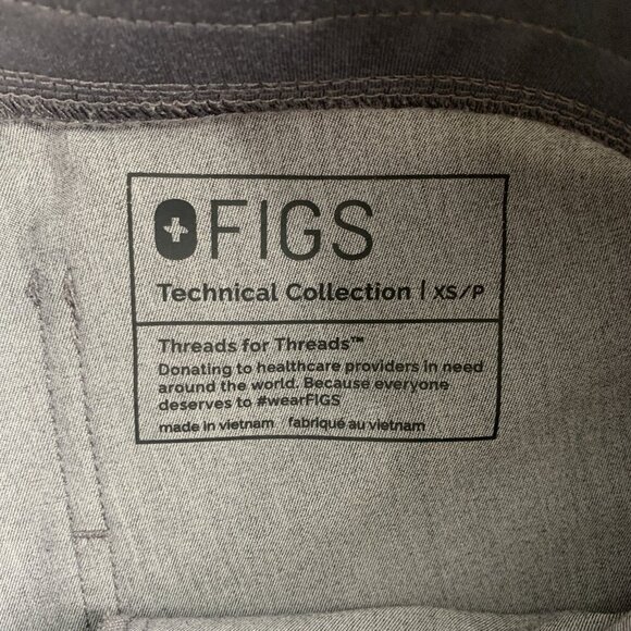 Figs Scrub Pants Womens XS Petite Zamora Jogger Nurse Workwear Graphite Medical - Picture 12 of 16